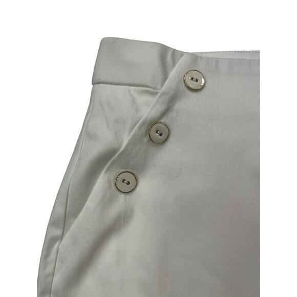 Rafaella Women's XL XLARGE White Pull-On Elastic Waist Skirt Skort NEW NWT - Picture 3 of 16